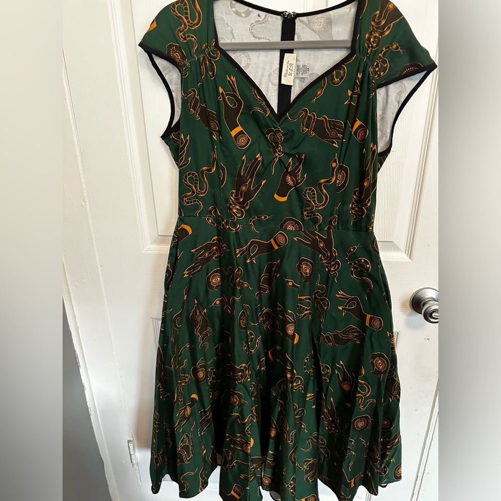 PUG: Heidi Dress 2X: Hope Morrison Persephone print